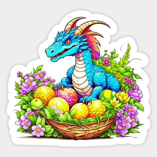 Cute Easter Dragon Sticker